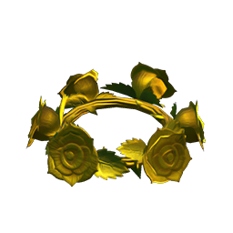Gold rose crown