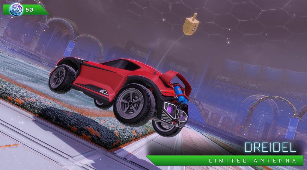 rocket league frosty fest 2018 - dreidel (limited antenna)