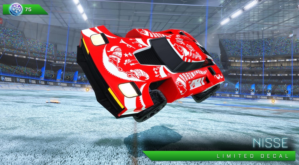 rocket league frosty fest 2018 - nisse (limited decal)