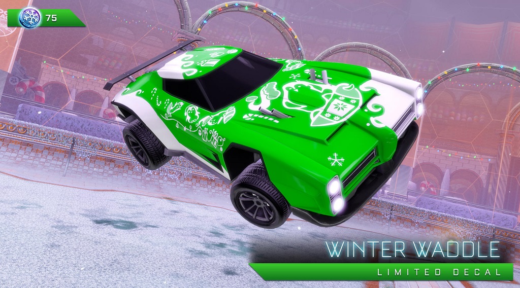 rocket league frosty fest 2018 - winter waddle (limited decal)