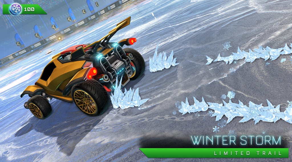 rocket league frosty fest 2018 - winter storm (limited trail)