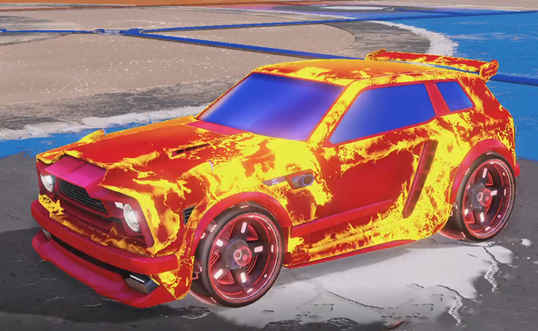 Rocket League Fire God Designs For All Rl Battle Cars - Goldkk.Com