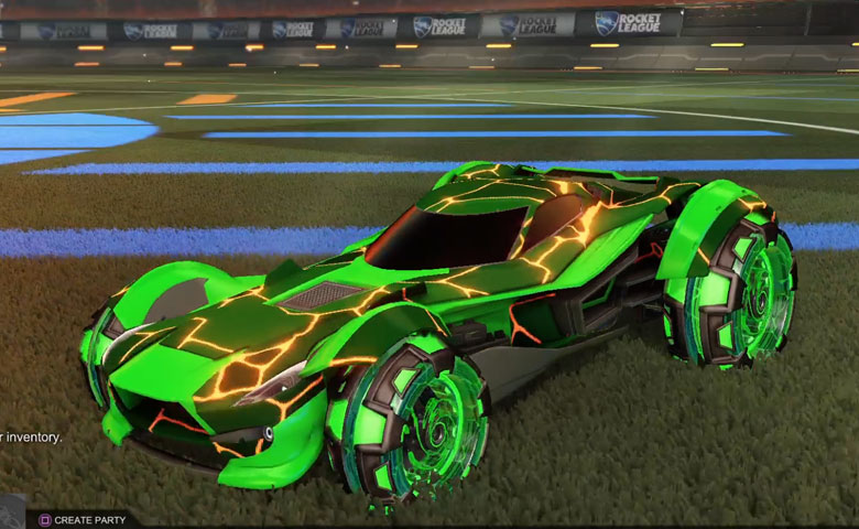 Rocket league Sentinel Forest Green design with NeYoYo,Magma