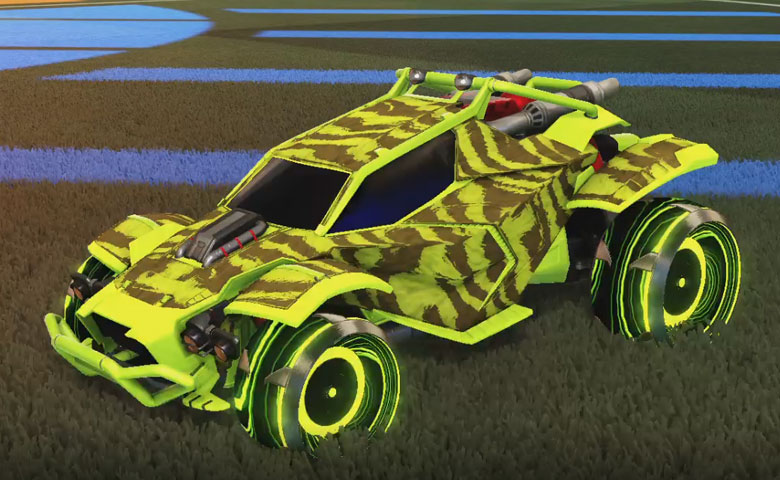 Rocket league Twinzer Lime design with Irradiator,Tora