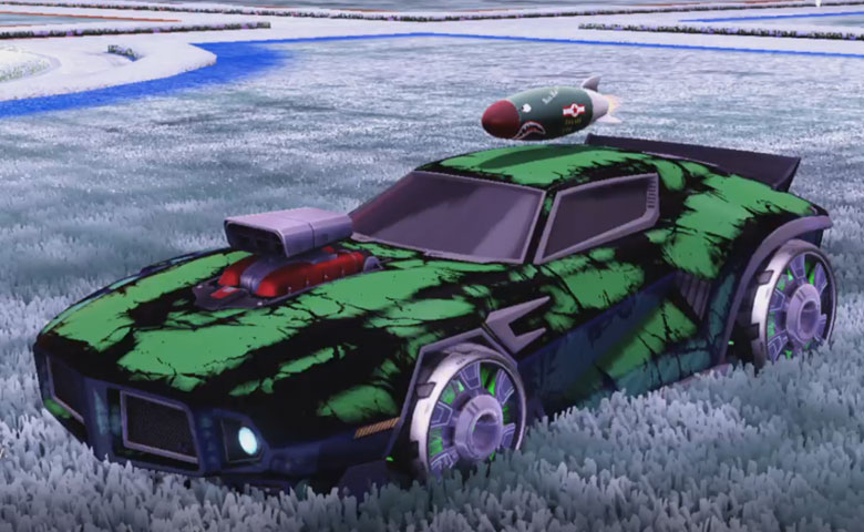 Rocket league Dominus GT design with Generator II,Radiant Gush,Biomass,Mad Bomber