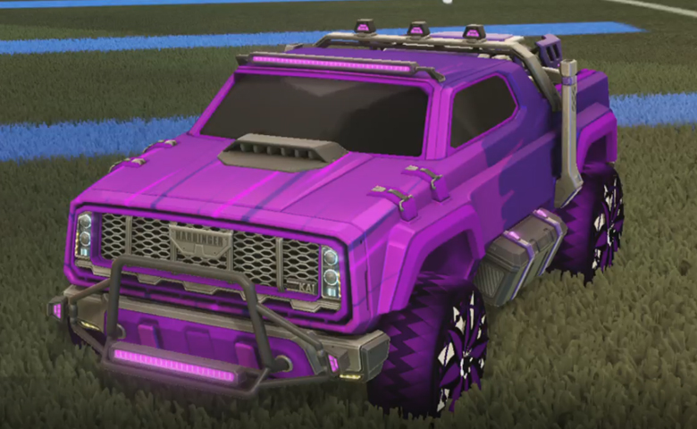Rocket league Harbinger GXT Purple design with Mandala,Wet Paint