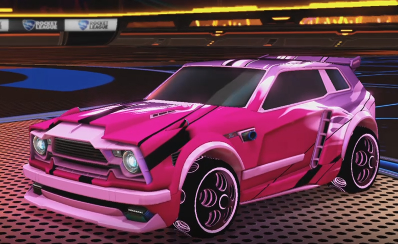 Rocket league Fennec Pink design with Bravado: Infinite,Exalter
