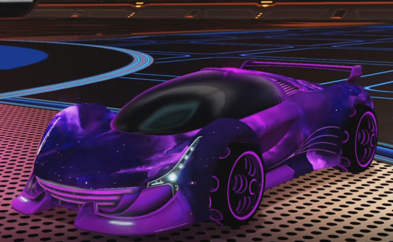Rocket league Nimbus Purple design with Bravado:Infinite,Interstellar