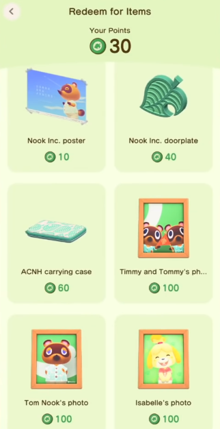 redeem ACNH new items