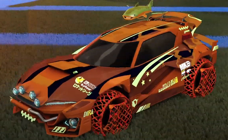 Rocket league Mudcat GXT Burnt Sienna design with Camo,Spectre