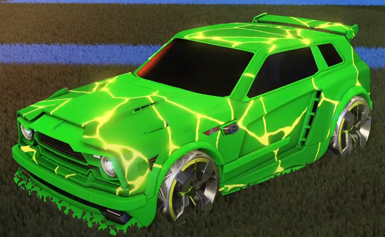 Rocket league Fennec Forest Green design with Blender,Magma