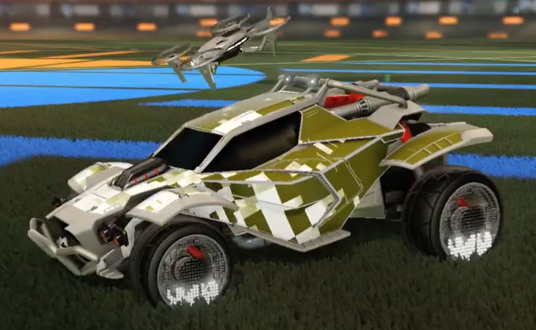 Rocket league Twinzer Grey design with Equalizer,Parallax,Drone III