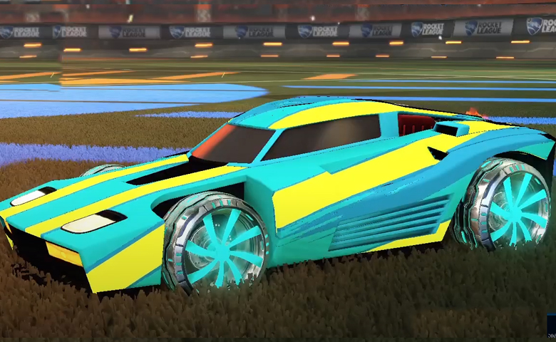 Rocket league Breakout Sky Blue design with Emerald,Mainliner