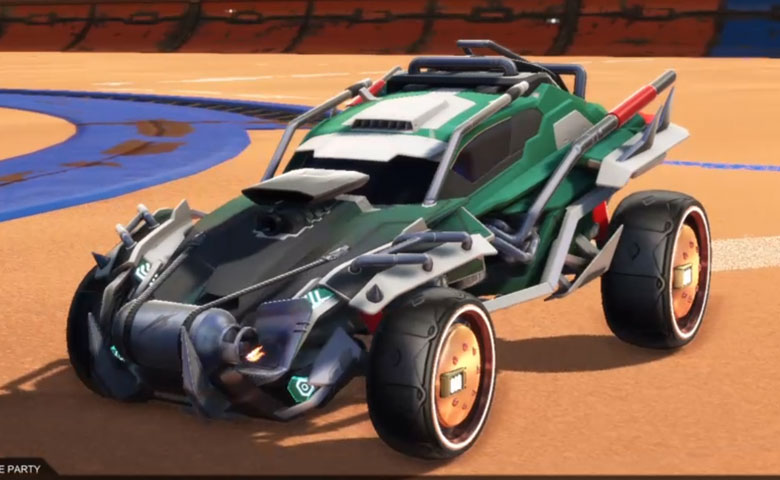 Rocket league Outlaw GXT Grey design with Tanker,Mainframe