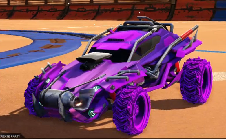 Rocket league Outlaw GXT Purple design with Ruinator: Inverted,Mainframe